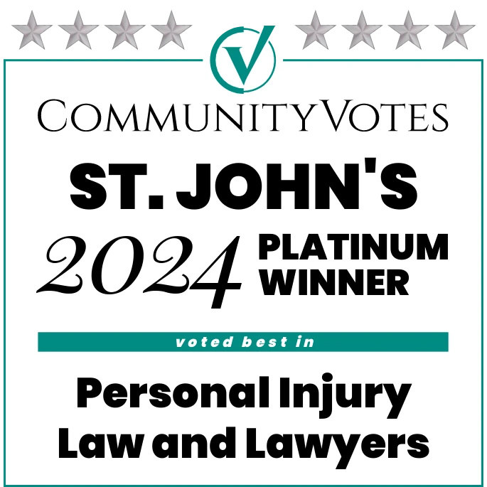 2024 Platinum Personal Injury Law Award In St. John's