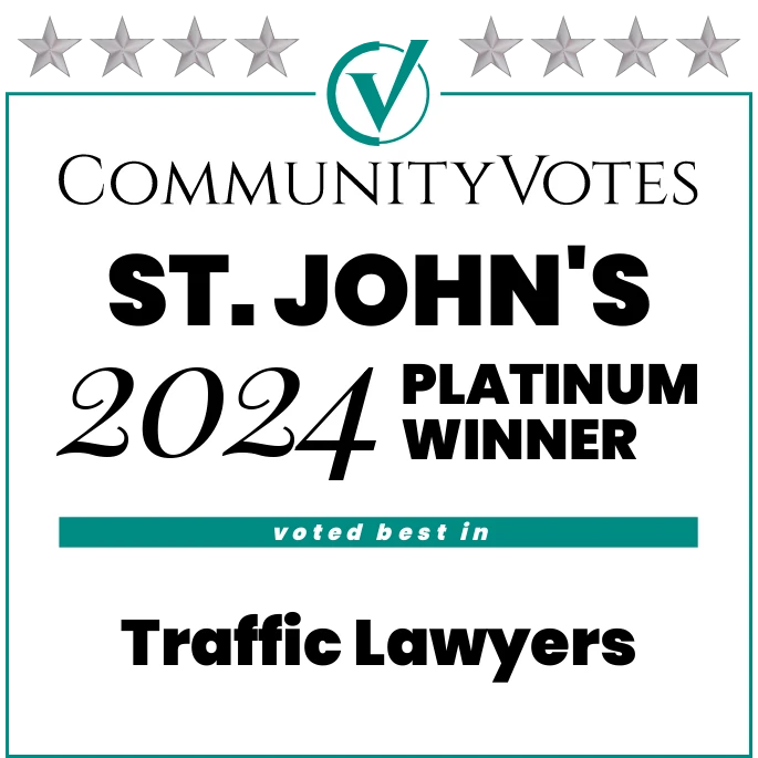 2024 Platinum Traffic Lawyers Recognition In St. John's